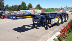 Полуприцеп-контейнеровоз STEELBEAR PK-24P-2 — передняя часть и опоры